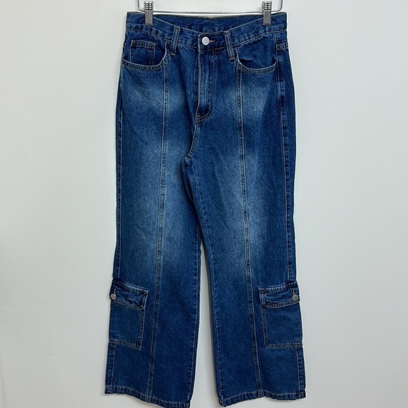 Cider Side Pocket Straight Leg Jeans Small - Picture 2 of 5